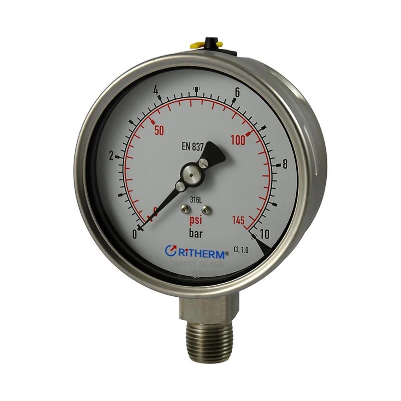 Ласерски заварени манометар од потпуног нерђајућег челика